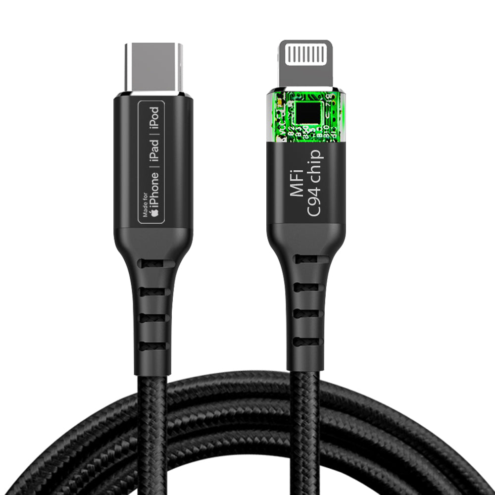 Lightning to USB-C Premium Cable, MFI Certified, Braided