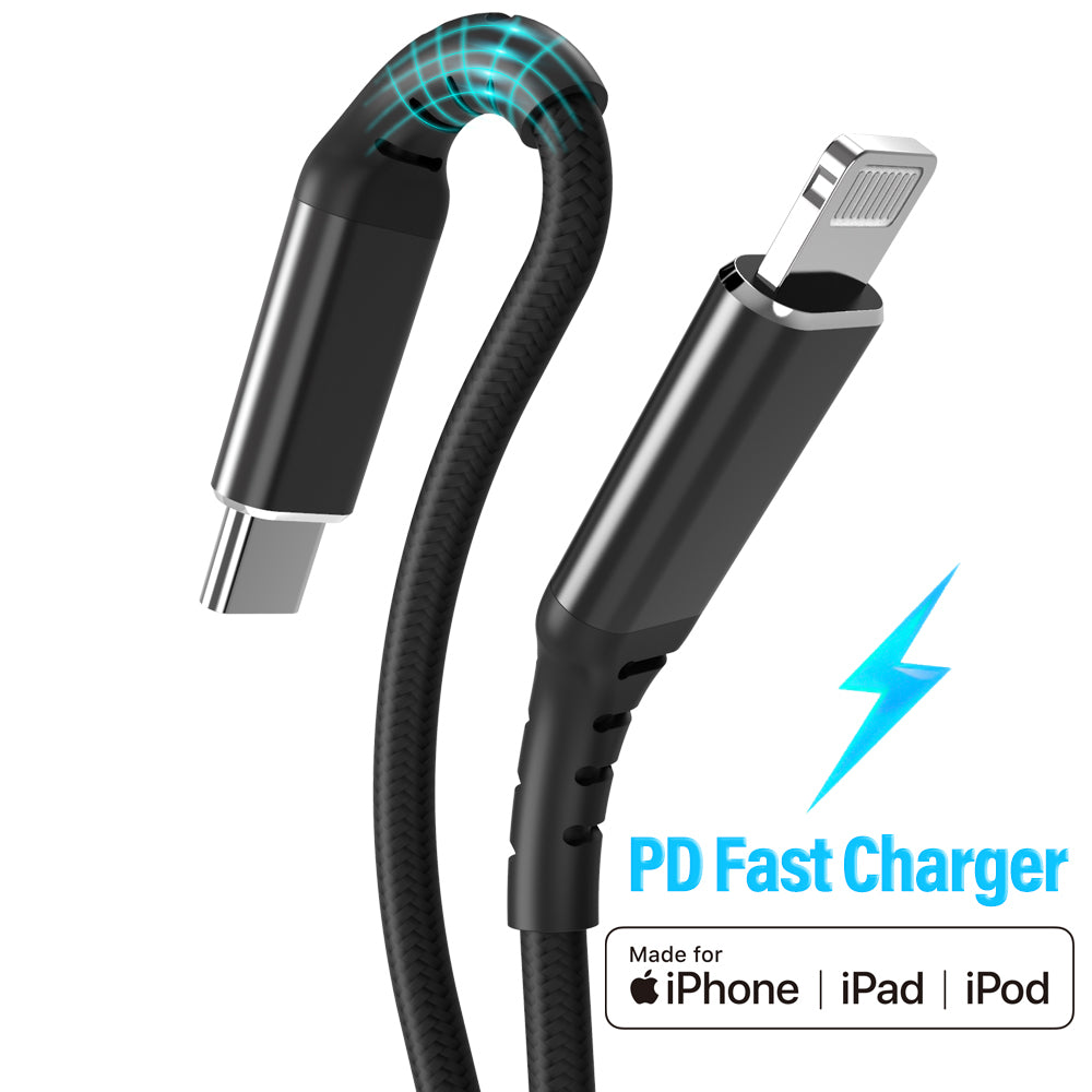 Lightning to USB-C Premium Cable, MFI Certified, Braided